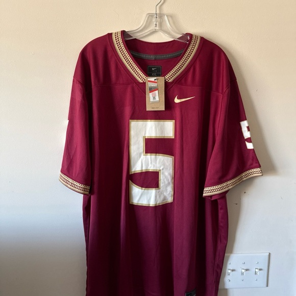 Nike Maroon and Gold Men's Jersey